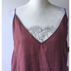 Intimately FP Lace Inset Plunging Camisole